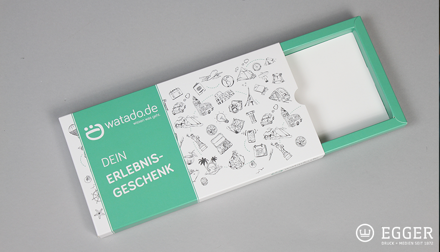 Schiebeschachtel Gutscheinverpackung