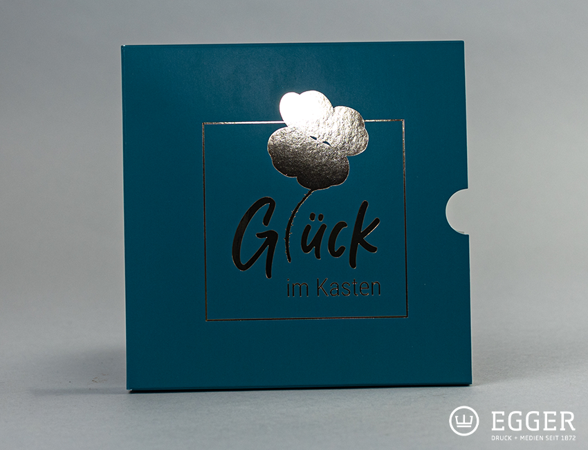 Gutschein Verpackung mit Veredelung