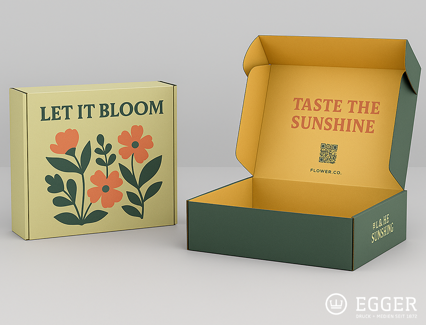 Versandkarton beidseitig bedrucken lassen