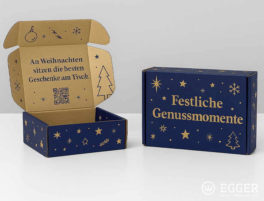 Versandkarton beidseitig bedruckt