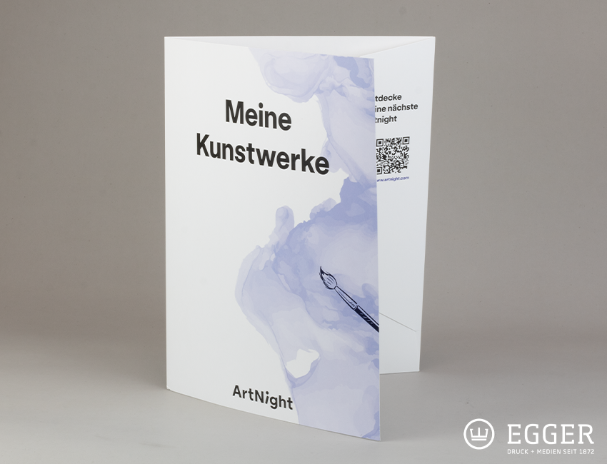 Bedruckte Präsentationsmappe