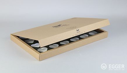 Adventskalender aus braunem Naturkarton