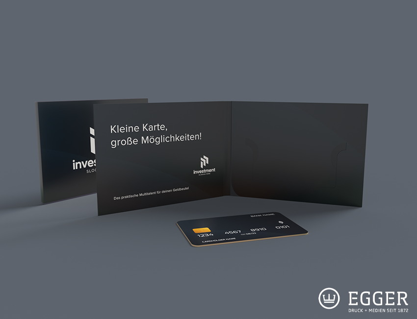 Bedruckte Kartenhalter