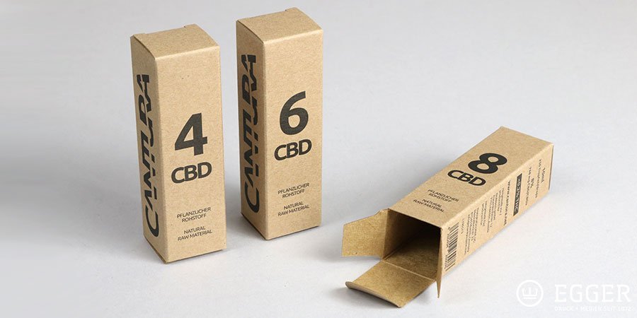 CBD Öl in nachhaltiger CBD-Verpackung