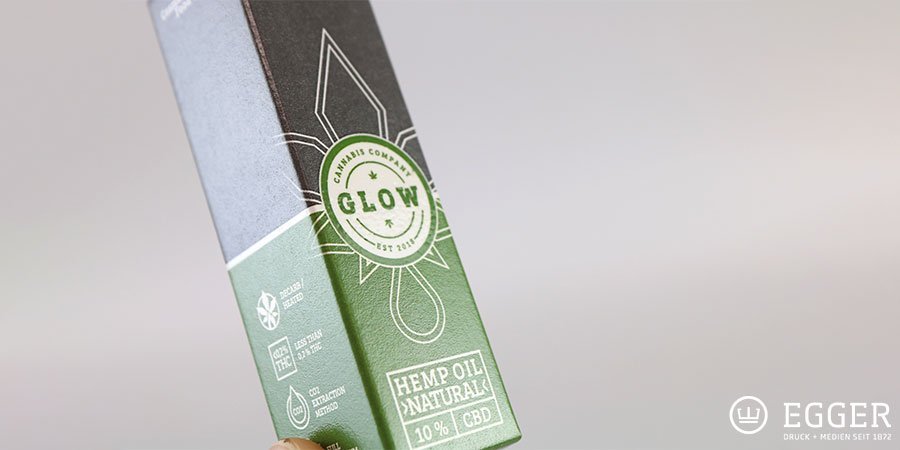 Bedruckte CBD-Verpackung für Glow