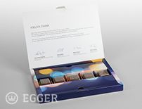 Klappdeckelschachtel als Geschenkverpackung für Pralinen