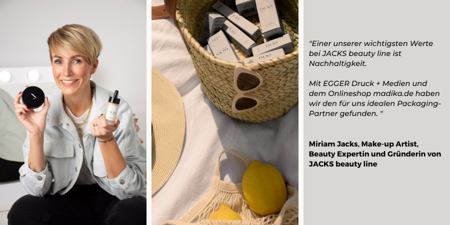 Kosmetik-Verpackungen von JACKS beauty line