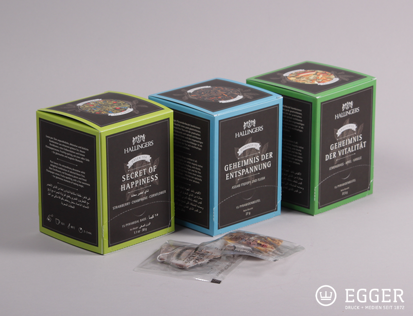 Teeverpackungen Faltschachteln