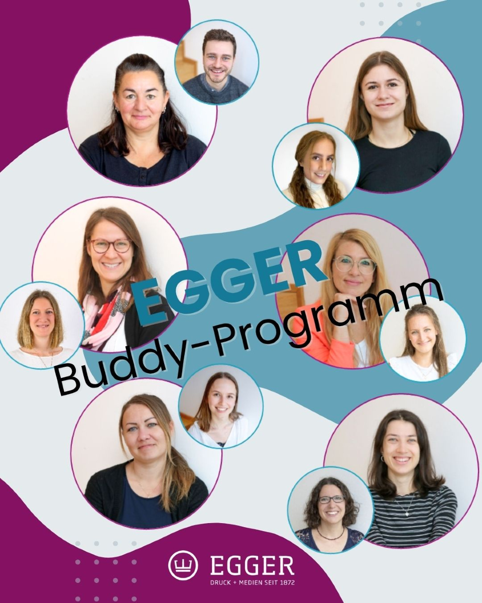 Neu zu EGGER? Keine Sorge – euer Buddy ist schon da!
Der Einstieg in einen neuen Job kann ganz schön aufregend sein. Damit ihr euch bei uns von Anfang an gut aufgehoben fühlt, bekommt ihr bei EGGER einen Buddy an die Seite. 🤝
Egal ob Fragen zum Büroalltag, zur Kaffeemaschine oder organisatorischen Dingen – euer Buddy hilft euch beim Ankommen und sorgt dafür, dass ihr euch schnell als Teil des Teams fühlt. Und das Ende der Probezeit wird dann auch gemeinsam gefeiert. 🎉
Unsere Buddies kommen bewusst aus einer anderen Abteilung – denn sie sind nicht für die fachliche Einarbeitung da (die übernimmt natürlich euer Team), sondern für alles Drumherum.
👉 Lust bekommen, Teil unseres Teams zu werden? Dann werft einen Blick auf unsere offenen Stellen: https://www.eggerdruck.de/stellenangebote.html