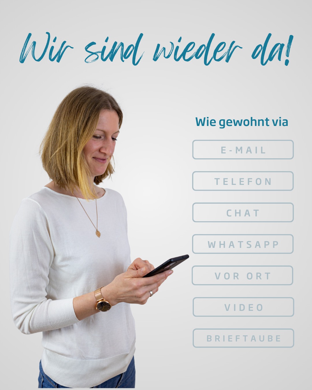 Wir sind zurück aus dem Betriebsurlaub! 🙌
Ab sofort sind wir wieder wie gewohnt für Euch erreichbar und stehen Euch für Anfragen, Bestellungen und Beratungen zur Verfügung.
Montag bis Donnerstag von 8 bis 17 Uhr
Freitag von 8 bis 14 Uhr
📞 Telefon: 08191 91800
📧 E-Mail: info@eggerdruck.de
💬 Service-Chat
📱 WhatsApp: 08191 918080
🏢 Vor Ort
Wir freuen uns darauf, Euch wieder zu unterstützen und gemeinsam neue Projekte umzusetzen!😍
#eggerdruck #WirSindWiederDa #WeAreBack #Betriebsurlaub #2026