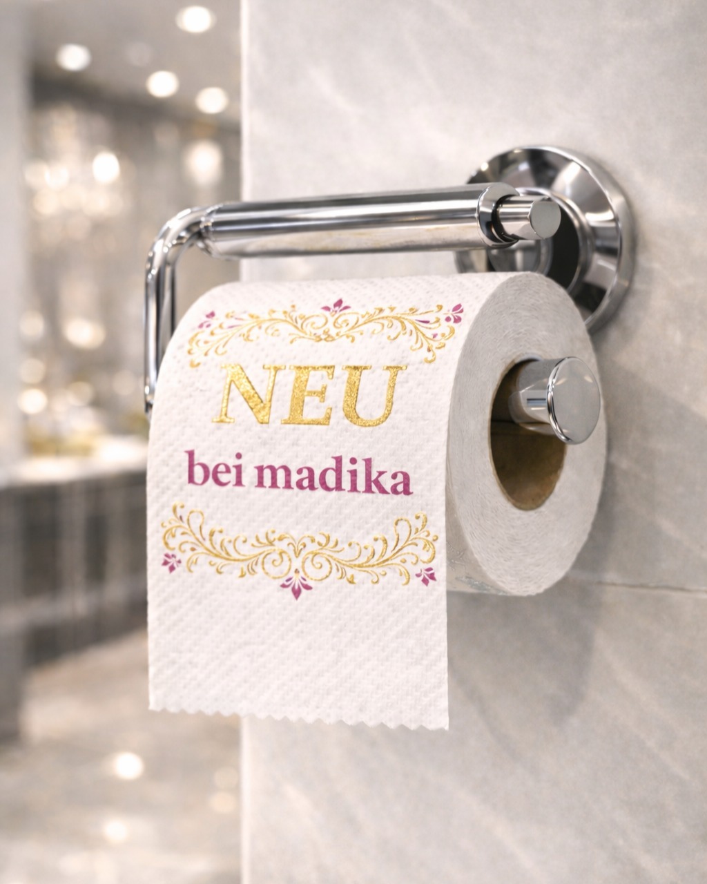 Neu bei uns im Sortiment: Luxus für den stillen Moment 🧻✨
Ab sofort kann man Klopapier bei uns im madika Onlineshop nicht nur bedrucken, sondern auch mit schicker Heißfolienprägung veredeln lassen – wahlweise in Gold oder Silber.
Unser neuestes Produkt jetzt auf madika.de!💻
Zu viel Glanz fürs Bad? 👉🏼 April April 😄
#madika #Klopapier #AprilApril #Aprilscherz #ErsterApril #Heißfolienprägung