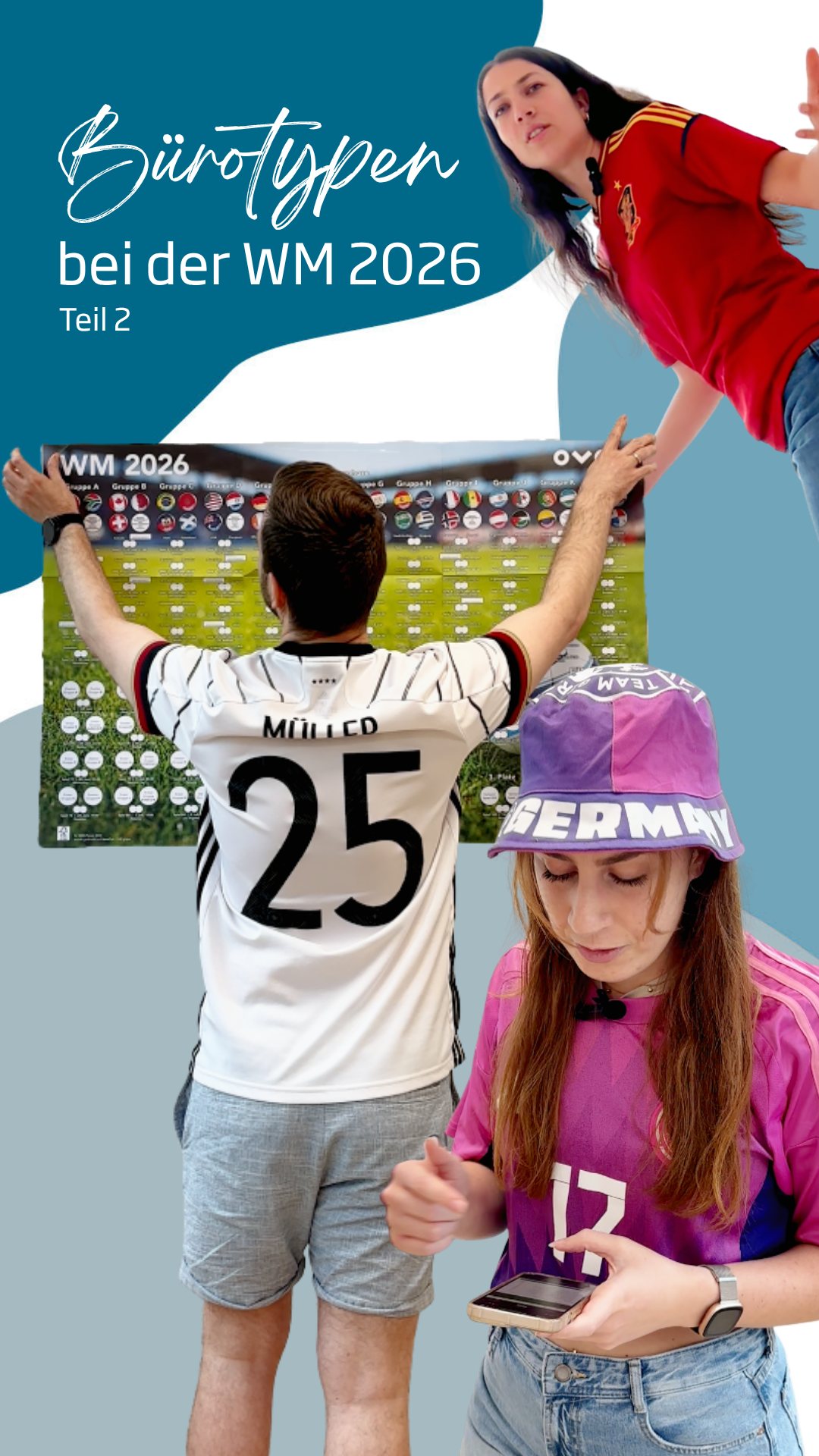 Teil 2, weil ein WM-Video natürlich nicht reicht!⚽
Die ersten Bürotypen wurden erkannt und vermutlich direkt im Teams-Chat diskutiert. Jetzt kommen die nächsten Kandidaten: noch mehr Trikots, noch mehr Tippspiel, noch mehr „nur ganz kurz den Spielstand checken“. 👀🏆
Und dann gibt es noch die eine Person, die einfach keinen Fußball schaut. Suspekt.🤔
Welchen Typ erkennt ihr aus eurem Büro wieder? 😄👇
#wm #fußballwm #fußballweltmeisterschaft #weltmeisterschaft #bürotypen