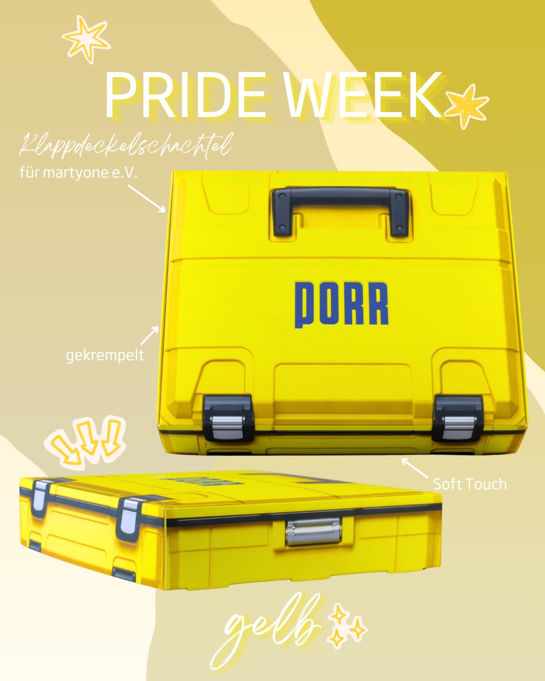 Gelb an, gute Laune an.
Heute strahlt es gelb auf unserem Account. Hell, freundlich und voller Energie bringt diese Farbe unseren Pride-Week-Regenbogen weiter zum Leuchten. 💛
Dazu zeigen wir euch Verpackungen, die sofort auffallen und gute Laune machen. ☀️
#PrideMonth #PrideWeek #gelb #eggerdruck #Regenbogen