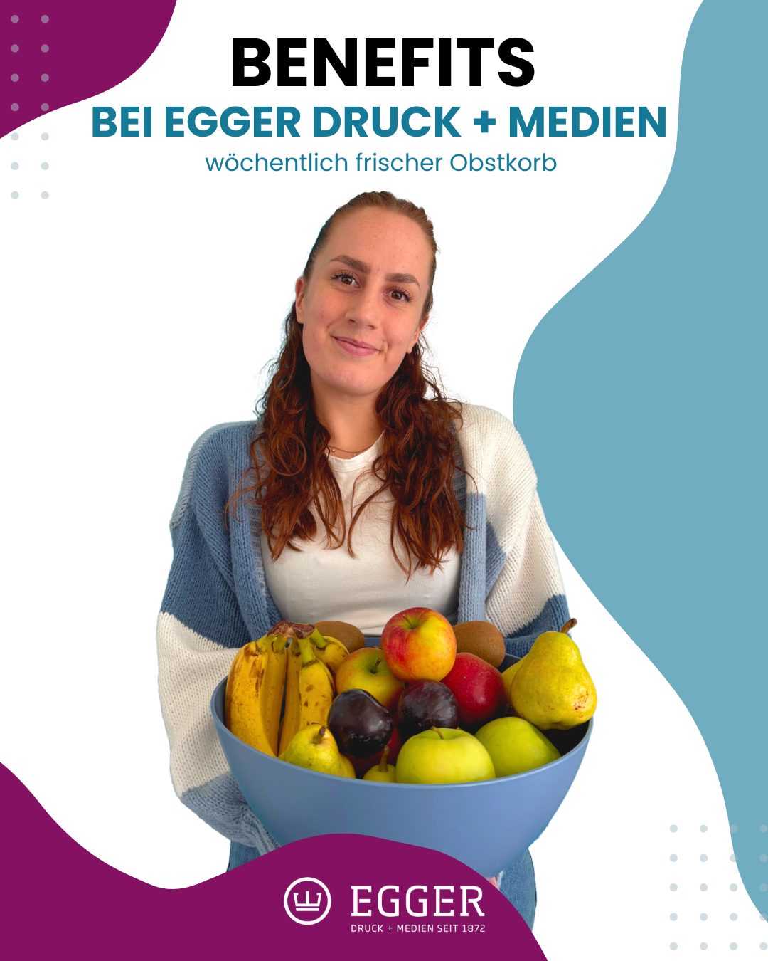 Arbeiten, wo’s passt!💼✨
Ein Job ist mehr als spannende Projekte – es geht um das Drumherum. Genau deshalb legen wir Wert auf ein Umfeld, in dem du dich wohlfühlst und gerne Teil des Teams bist.🙌
Freu dich auf starke Benefits wie:
🍎 Obstkorb
🎁 Corporate Benefits
🏋️ EGYM Wellpass
👨‍👩‍👧 Familienfreundliches Umfeld
⏰ Flexible Arbeitszeiten + Zeitkonto
🥨 Brotzeitwagen
🍫 Snack-Bär
🎉 Weihnachtsfeier, Betriebsausflug & Stammtische
…und noch mehr:
💰 VWL
🚗 Kostenlose Parkplätze
🌴 30 Tage Urlaub
📚 Weiterbildungsmöglichkeiten
🤝 Buddy-Programm
Alle Infos findest du auf unserer Karriereseite 👉 eggerdruck.de/jobs
#karriere #eggerdruck #benefits #madika #jobs