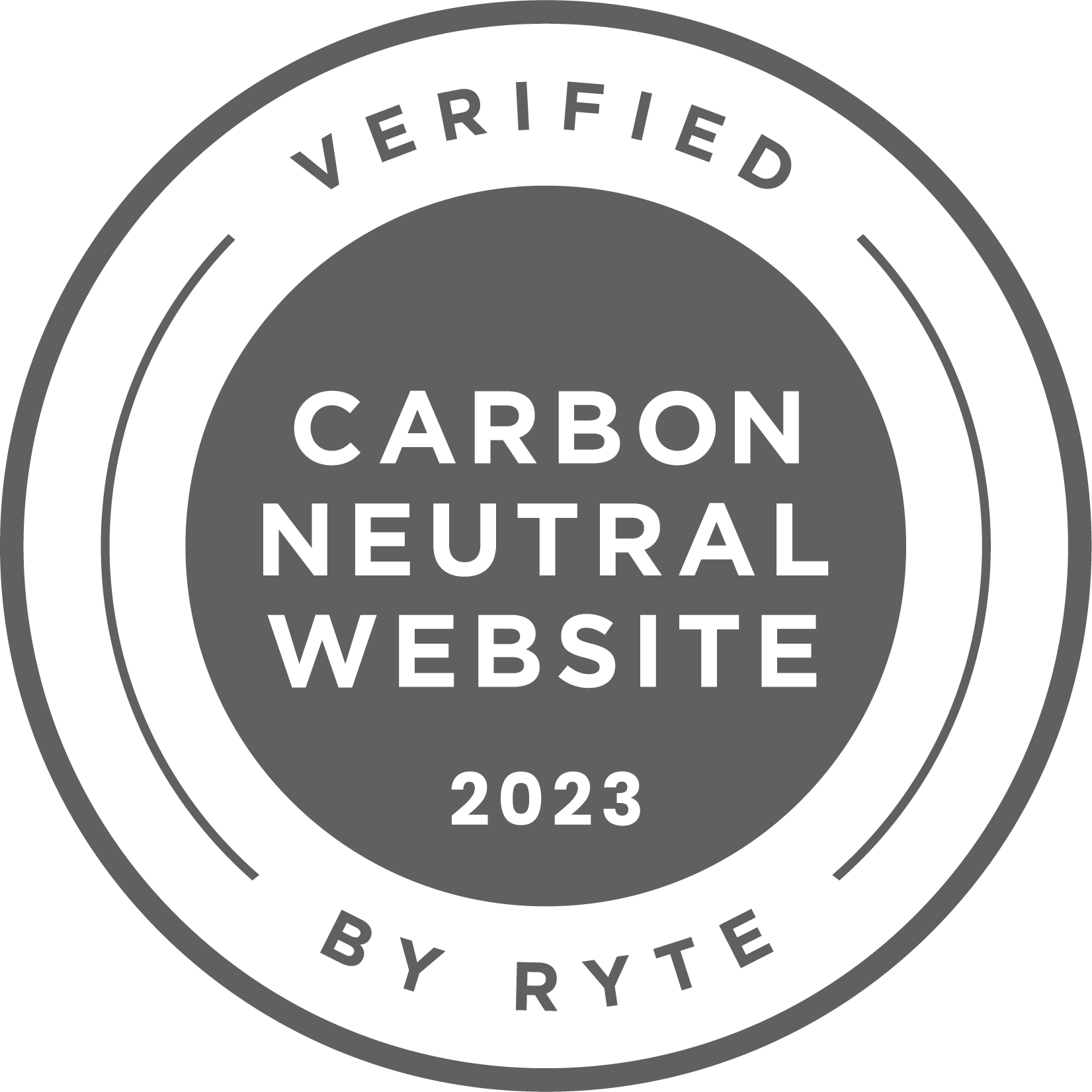 Badge carbon free logo